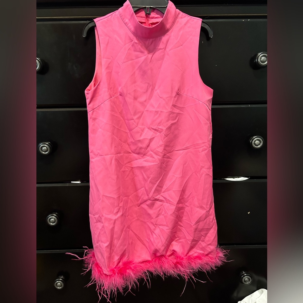 barbie pink cocktail dress